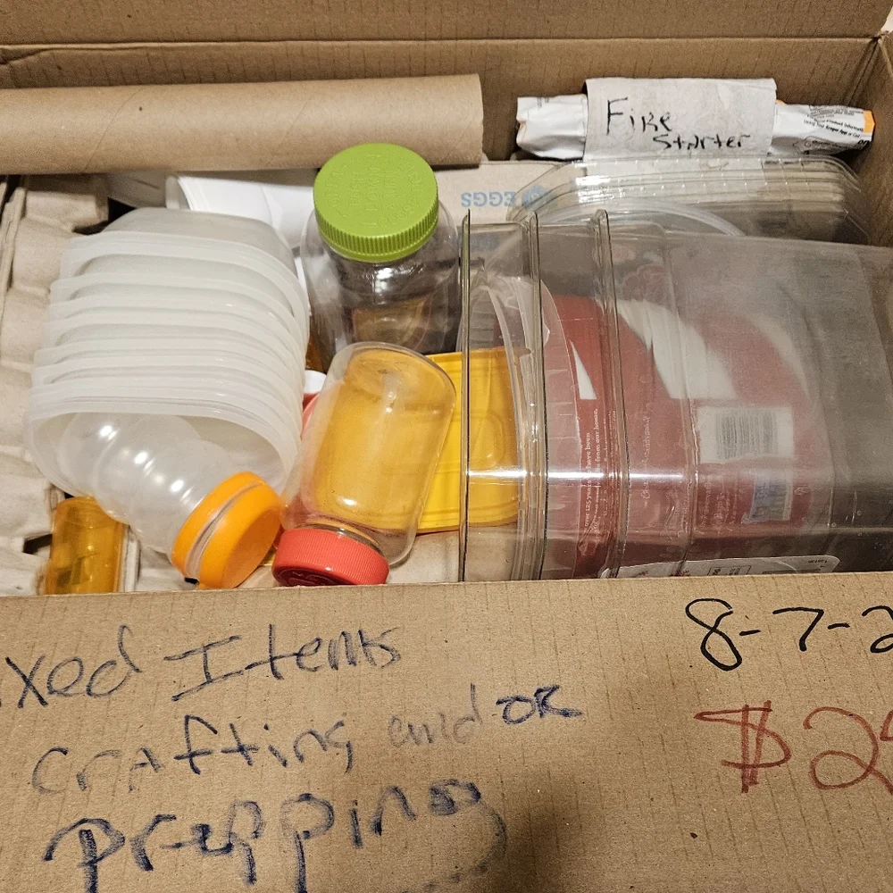 This listing is for crafting and or Prepping. This box is dated 8/7/23Please